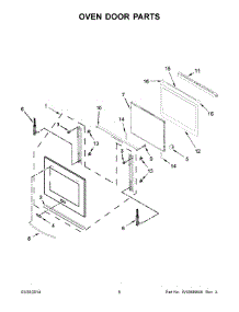 04 - Oven Door Parts parts for Kitchenaid Oven KEBK101BSS01 from AppliancePartsPros.com