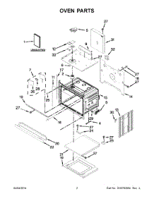 02 - Oven Parts parts for Kitchenaid Oven KEBK171BBL01 from AppliancePartsPros.com