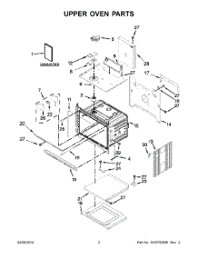 02 - Upper Oven Parts parts for Kitchenaid Oven KEBK206BBL01 from AppliancePartsPros.com