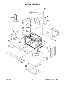 02 - Oven Parts parts for Kitchenaid Oven KEBS109BSP01 from AppliancePartsPros.com