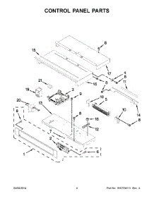 03 - Control Panel Parts parts for Kitchenaid Oven KEBS109BSP01 from AppliancePartsPros.com