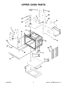 03 - Upper Oven Parts parts for Kitchenaid Oven KEBS207BSS01 from AppliancePartsPros.com