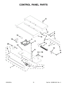 07 - Control Panel Parts parts for Kitchenaid Oven KEBS207BSS01 from AppliancePartsPros.com