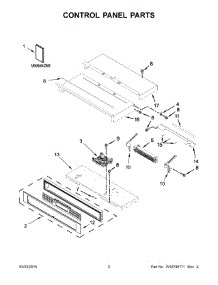 02 - Control Panel Parts parts for Kitchenaid Oven KEBS207ESS00 from AppliancePartsPros.com