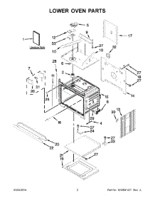 02 - Lower Oven Parts parts for Kitchenaid Oven KEBS209BBL01 from AppliancePartsPros.com