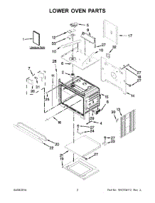 02 - Lower Oven Parts parts for Kitchenaid Oven KEBS209BSP01 from AppliancePartsPros.com