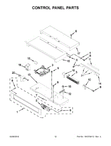 07 - Control Panel Parts parts for Kitchenaid Oven KEBS209BSP01 from AppliancePartsPros.com