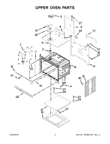 03 - Upper Oven Parts parts for Kitchenaid Oven KEBS209BWH01 from AppliancePartsPros.com