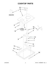 02 - Cooktop Parts parts for Kitchenaid Cooktop KECC056RBL05 from AppliancePartsPros.com