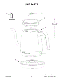02 - Unit Parts parts for Kitchenaid Kettle KEK1022SS0 from AppliancePartsPros.com