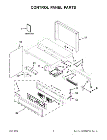 02 - Control Panel Parts parts for Kitchenaid Microwave KEMS309BSS01 from AppliancePartsPros.com