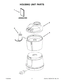 02 - Housing Unit Parts parts for Kitchenaid Food Processor KFC3522QCU0 from AppliancePartsPros.com