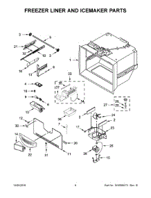 04 - Freezer Liner And Icemaker Parts parts for Kitchenaid Refrigerator KFCS22EVMS8 from AppliancePartsPros.com