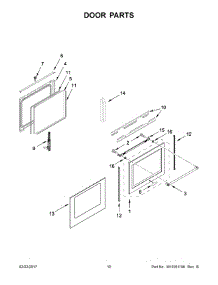 06 - Door Parts parts for Kitchenaid Range KFGG500EBS2 from AppliancePartsPros.com