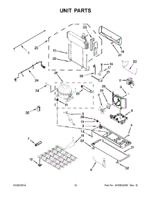 07 - Unit Parts parts for Kitchenaid Refrigerator KFIS29PBMS01 from AppliancePartsPros.com