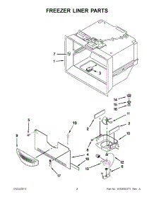 02 - Freezer Liner Parts parts for Kitchenaid Refrigerator KFIS29PBMS02 from AppliancePartsPros.com