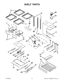 06 - Shelf Parts parts for Kitchenaid Refrigerator KFIS29PBMS02 from AppliancePartsPros.com