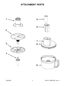 03 - Attachment Parts parts for Kitchenaid Food Processor KFP0730QCU0 from AppliancePartsPros.com