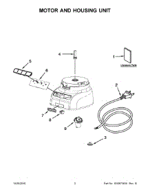 02 - Motor And Housing Unit parts for Kitchenaid Food Processor KFP0730QER0 from AppliancePartsPros.com