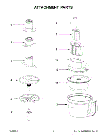 03 - Attachment Parts parts for Kitchenaid Food Processor KFP0935QCL0 from AppliancePartsPros.com