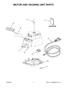 02 - Motor And Housing Unit Parts parts for Kitchenaid Food Processor KFP0935QWH0 from AppliancePartsPros.com