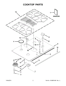 02 - Cooktop Parts parts for Kitchenaid Cooktop KGCD807XBL02 from AppliancePartsPros.com