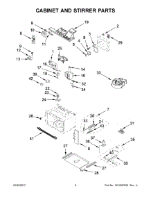 05 - Cabinet And Stirrer Parts parts for Kitchenaid Microwave KMBP107EBS01 from AppliancePartsPros.com