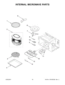 06 - Internal Microwave Parts parts for Kitchenaid Microwave KMBP107EBS01 from AppliancePartsPros.com