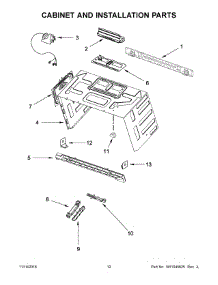 07 - Cabinet And Installation Parts parts for Kitchenaid Microwave KMHC319ESS1 from AppliancePartsPros.com