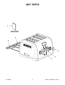 02 - Unit Parts parts for Kitchenaid Toaster KMT4115CSS0 from AppliancePartsPros.com