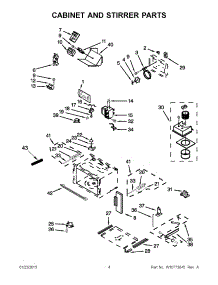 03 - Cabinet And Stirrer Parts parts for Kitchenaid Microwave KOCE500EBL01 from AppliancePartsPros.com