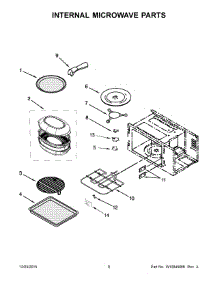 05 - Internal Microwave Parts parts for Kitchenaid Microwave KOCE500EBS04 from AppliancePartsPros.com