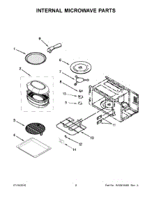 05 - Internal Microwave Parts parts for Kitchenaid Wall Oven KOCE500EBS05 from AppliancePartsPros.com
