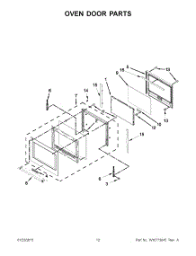 07 - Oven Door Parts parts for Kitchenaid Microwave KOCE500ESS01 from AppliancePartsPros.com