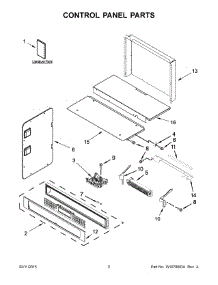 02 - Control Panel Parts parts for Kitchenaid Oven KOCE507ESS00 from AppliancePartsPros.com