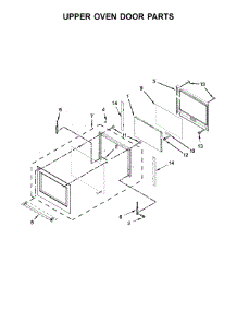05 - Upper Oven Door Parts parts for Kitchenaid Oven KODE300ESS00 from AppliancePartsPros.com