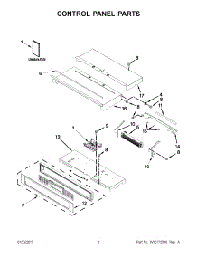 02 - Control Panel Parts parts for Kitchenaid Oven KODE307ESS00 from AppliancePartsPros.com