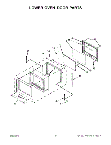 04 - Lower Oven Door Parts parts for Kitchenaid Oven KODE307ESS00 from AppliancePartsPros.com