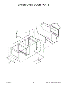 05 - Upper Oven Door Parts parts for Kitchenaid Oven KODE307ESS00 from AppliancePartsPros.com