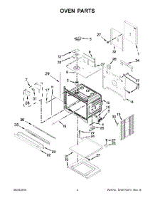 03 - Oven Parts parts for Kitchenaid Oven KODE500EBL00 from AppliancePartsPros.com