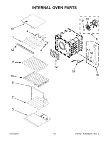 06 - Internal Oven Parts parts for Kitchenaid Oven KODE500EBS01 from AppliancePartsPros.com