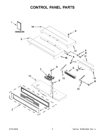 02 - Control Panel Parts parts for Kitchenaid Range KODE500ESS02 from AppliancePartsPros.com
