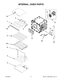 05 - Internal Oven Parts parts for Kitchenaid Range KOSE500ESS02 from AppliancePartsPros.com