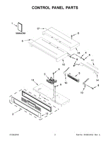 02 - Control Panel Parts parts for Kitchenaid Range KOST100ESS01 from AppliancePartsPros.com