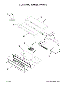 02 - Control Panel Parts parts for Kitchenaid Oven KOST107ESS00 from AppliancePartsPros.com