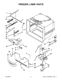 04 - Freezer Liner Parts parts for Kitchenaid Refrigerator KRBX102EBL00 from AppliancePartsPros.com