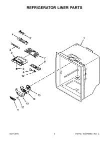 03 - Refrigerator Liner Parts parts for Kitchenaid Refrigerator KRBX109EBL00 from AppliancePartsPros.com