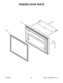 06 - Freezer Door Parts parts for Kitchenaid Refrigerator KRFC300ESS00 from AppliancePartsPros.com