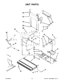 07 - Unit Parts parts for Kitchenaid Refrigerator KRFC300ESS00 from AppliancePartsPros.com