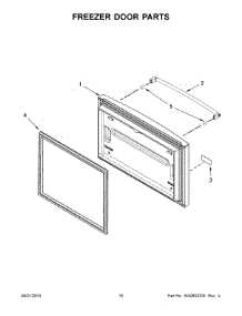 06 - Freezer Door Parts parts for Kitchenaid Refrigerator KRFC300ESS01 from AppliancePartsPros.com